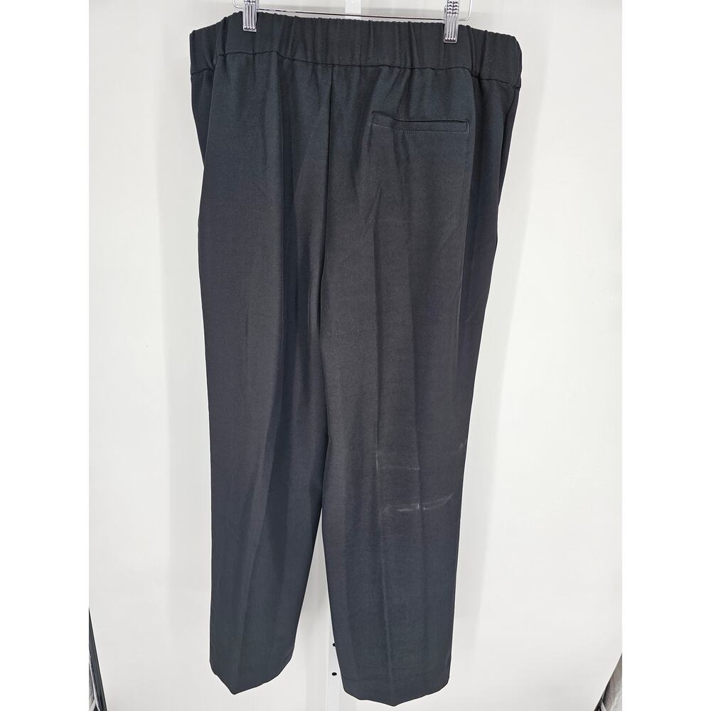 Smooth Women's Gray Hidden Zipper Front Pull-On Straight Leg Pant Size 16W